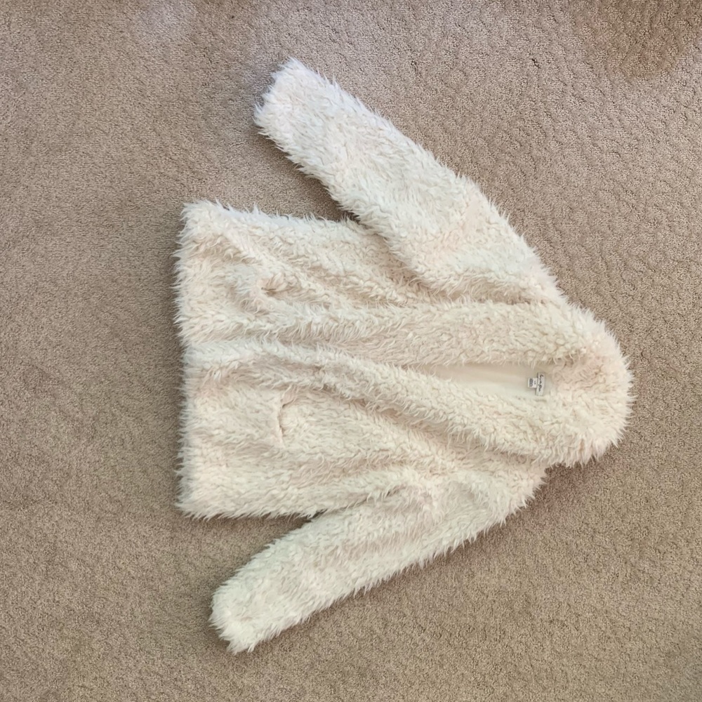 Super fluffy faux fur jacket